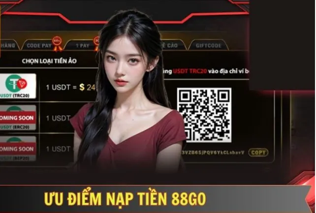 Những lưu ý khi nạp tiền 88go